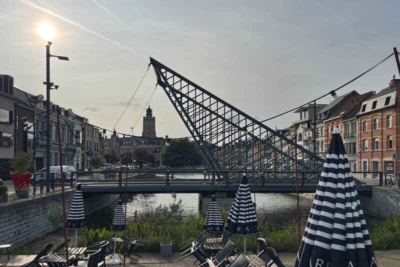 De monding van  de Oude Dender in Dendermonde