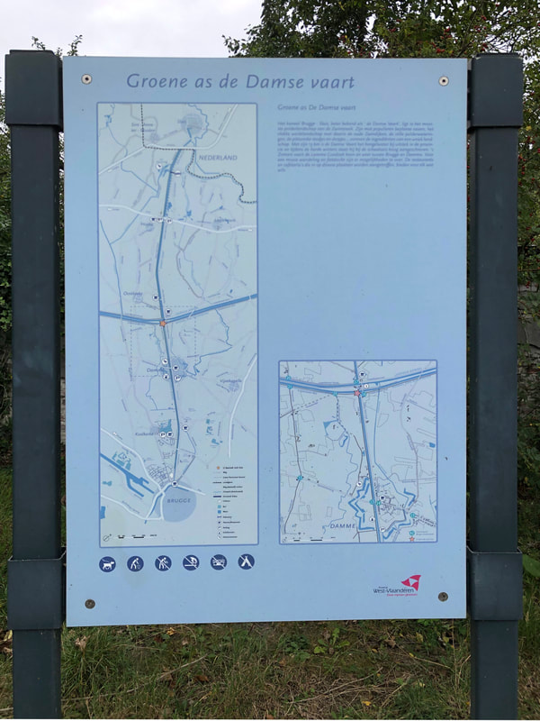 Infobord ter hoogte van de siphon aan het Kanaal Brugge/Sluis (Damse Vaart)